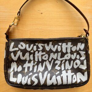LOUIS VUITTON X STEPHEN SPROUSE Graffiti Pochette Accessoires Vintage Purse